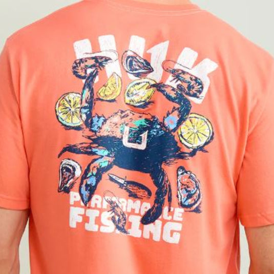 Huk Lowcountry T-Shirts - Salmon