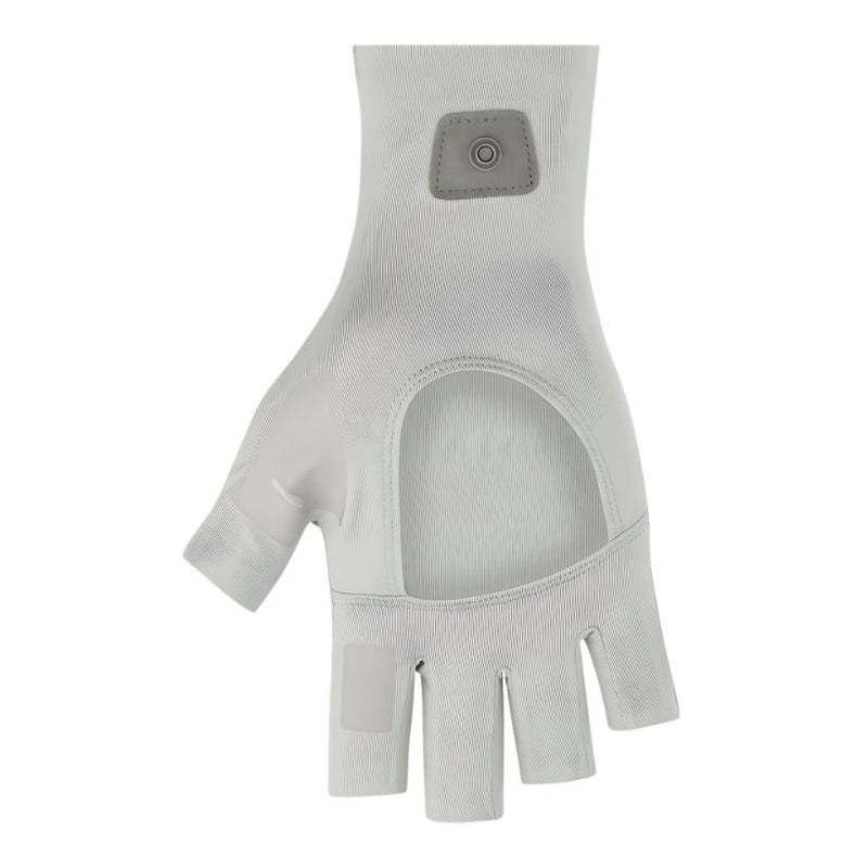 Load image into Gallery viewer, Simms SolarFlex Half-Finger Sunglove - Sterling - Back Side