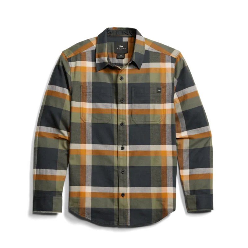 Load image into Gallery viewer, Sitka Ashland Lightweight Flannel Shirt - Olive Green
