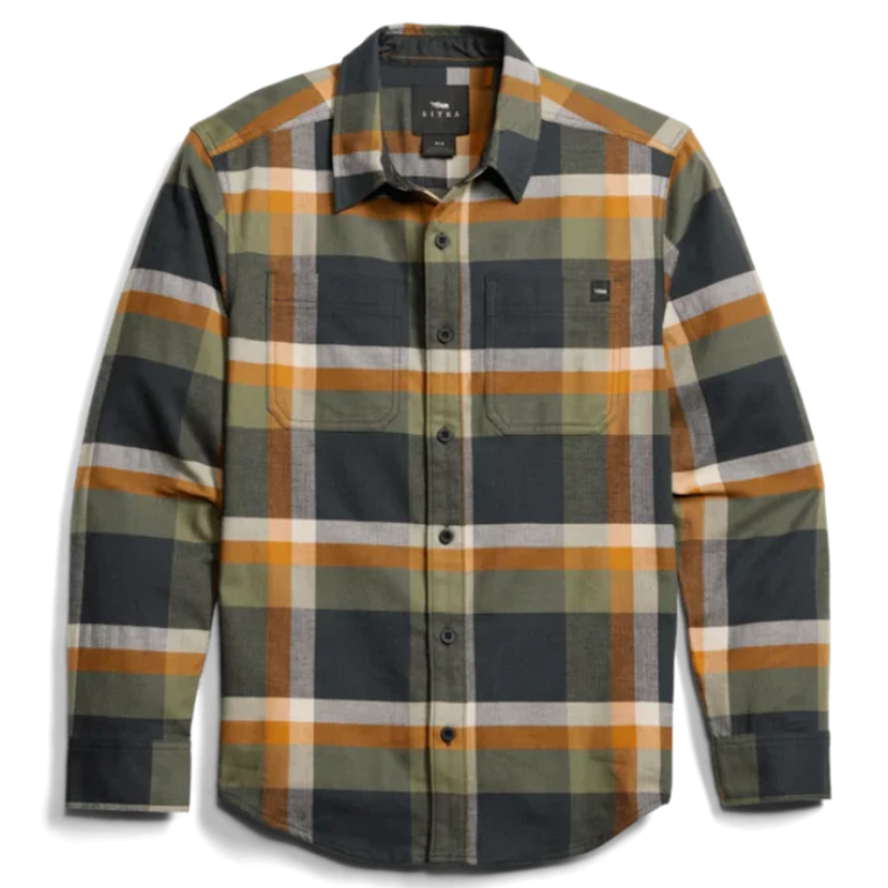 Load image into Gallery viewer, Sitka Ashland Lightweight Flannel Shirt - Olive Green