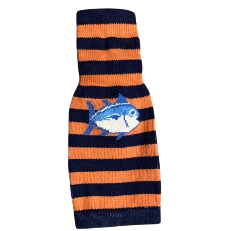 Load image into Gallery viewer, Southern Tide Bottle Sock - Orange and Navy
