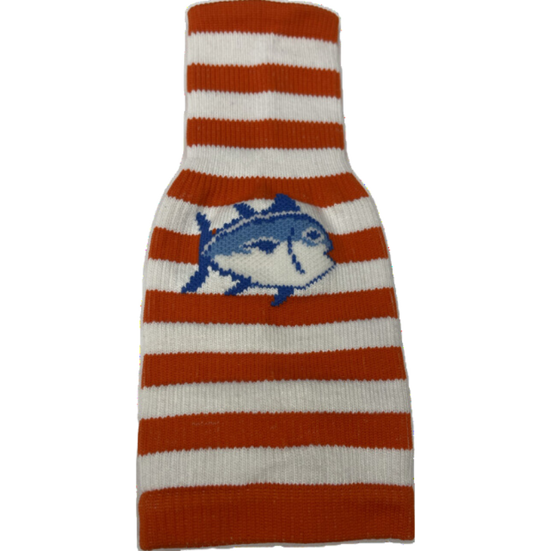 Load image into Gallery viewer, Southern Tide Bottle Sock - Orange and White