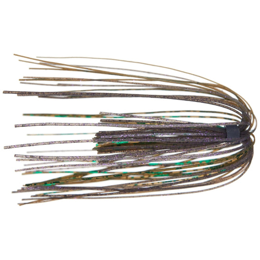 6th Sense Silicone Replacement Skirts in custom color blends for jig and spinnerbait customization.