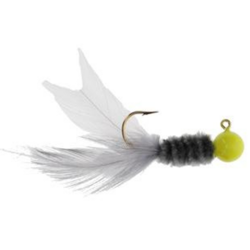 Load image into Gallery viewer, Strike King Mr. Crappie Slab Daddy Live Hair Jig - Gray Squirrel
