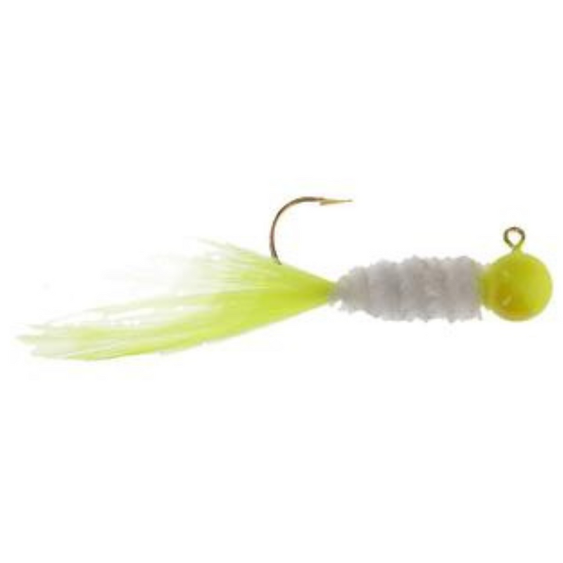 Load image into Gallery viewer, Strike King Mr. Crappie Slab Daddy Live Hair Jig - Refrigerator White