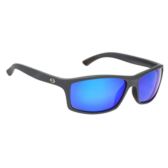 Strike King S11 Optics Brazos Black Frame with Blue Mirror - SG-S1196