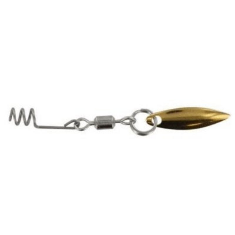 Load image into Gallery viewer, T & J Tackle Keith Poche Power Spinners - Gold Willow Blade #3.5