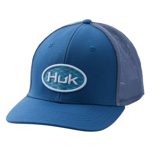 Huk Scaled Logo Stretch Trucker Hat