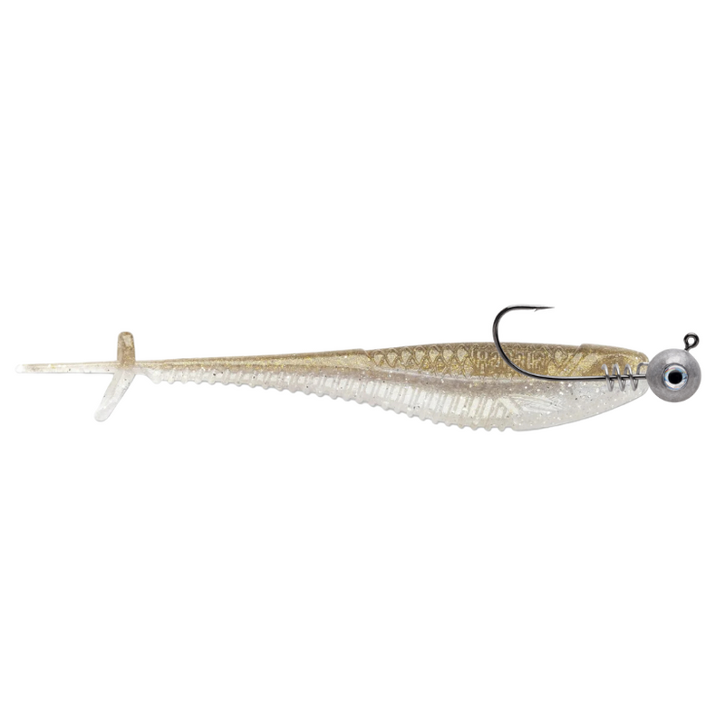 Load image into Gallery viewer, VMC Hybrid Swimbait Jig Heads - Unpainted - With a Rapala CrushCity Mooch Minnow - Tennessee Shad