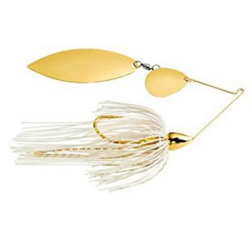 Load image into Gallery viewer, War Eagle Gold Colorado Willow Spinnerbaits - White Gold