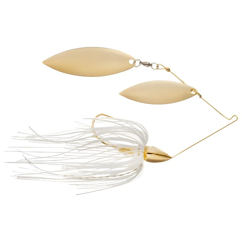 Load image into Gallery viewer, War Eagle Double Willow Spinnerbaits - White Gold - Gold