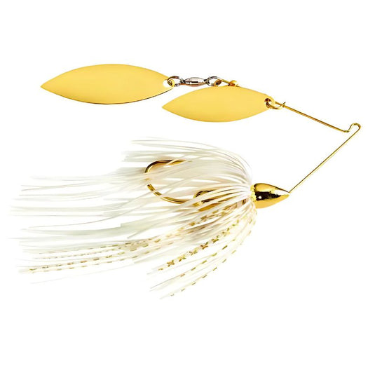 War Eagle Gold Screamin Eagle Double Willow Spinnerbaits - White Gold