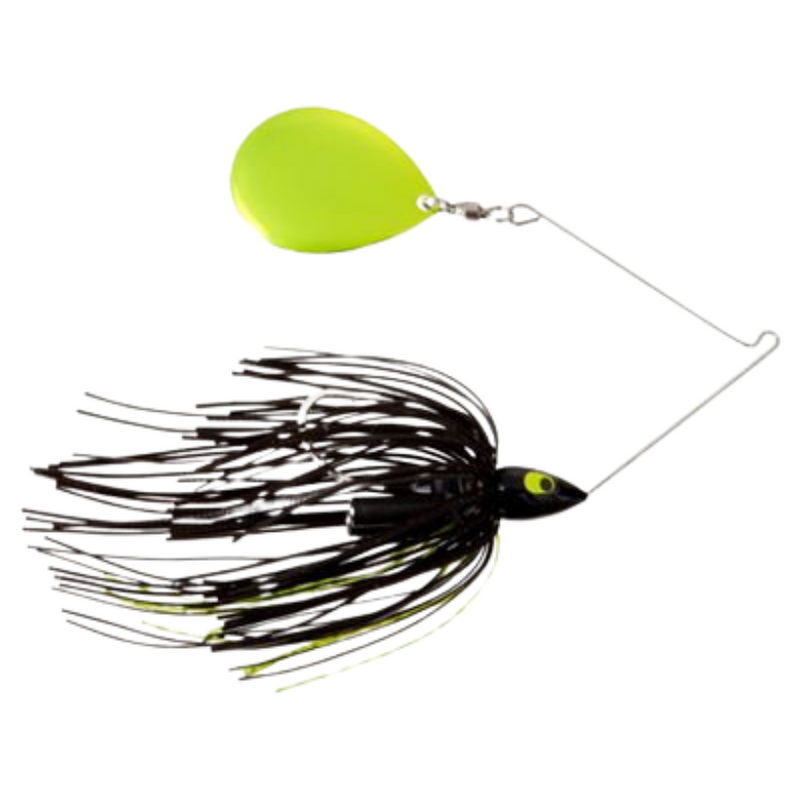 Load image into Gallery viewer, War Eagle Night Time Spinnerbaits - Chartreuse Blade Black Chartreuse