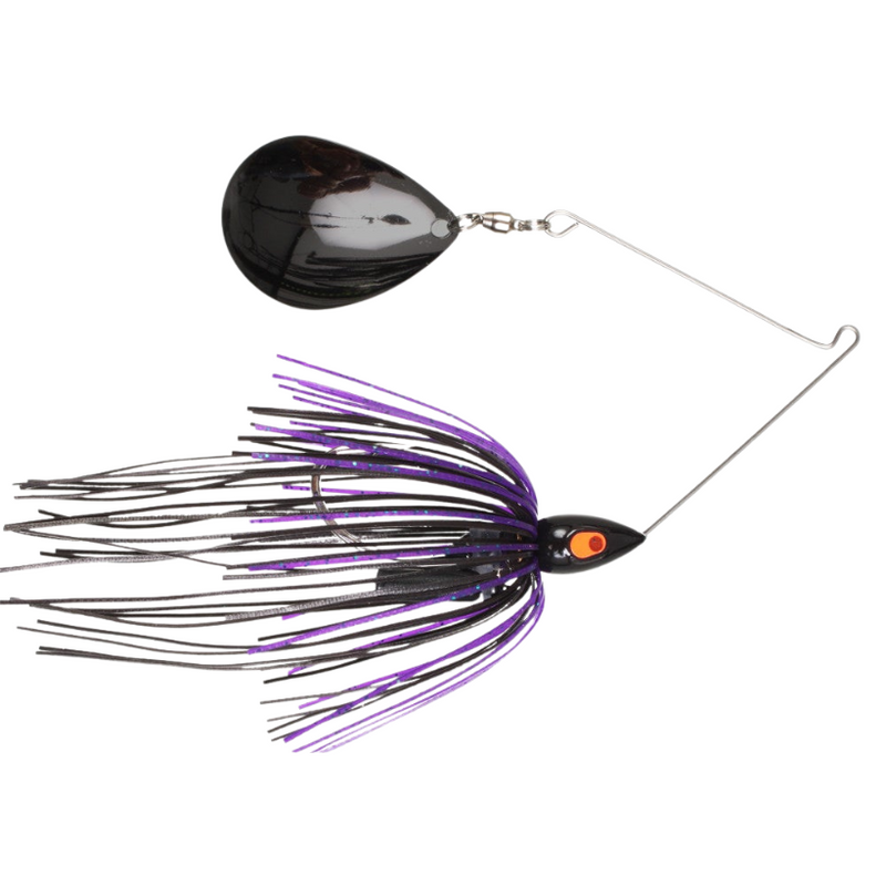 Load image into Gallery viewer, War Eagle Night Time Spinnerbaits - Colorado Black Purple