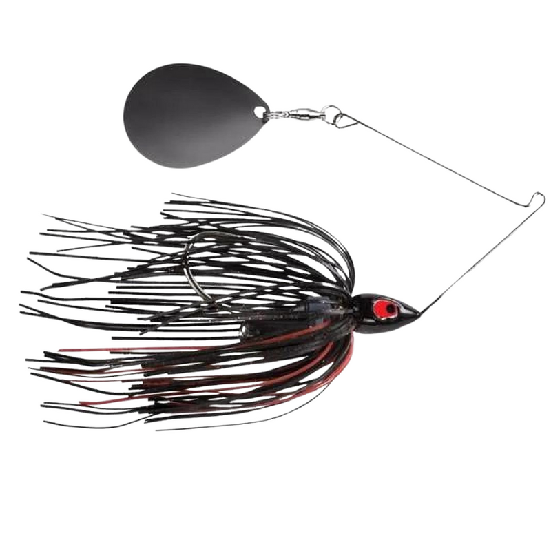 Load image into Gallery viewer, War Eagle Night Time Spinnerbaits - Colorado Black Red