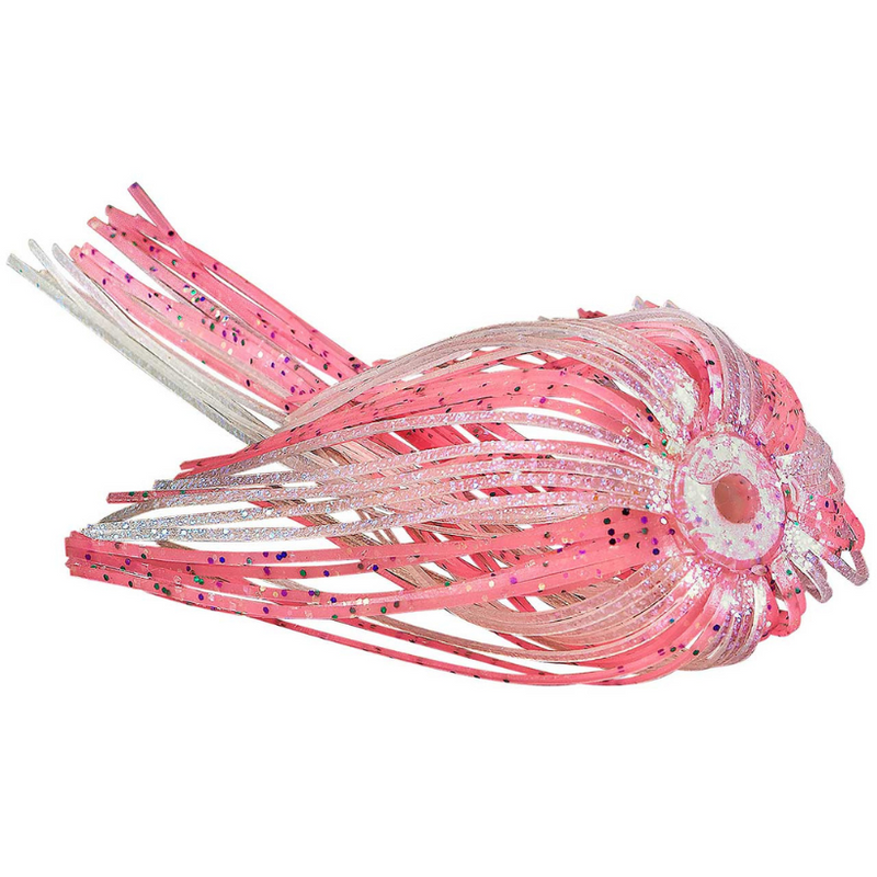 Load image into Gallery viewer, War Eagle Replacement Spinnerbait Skirts - Cotton Candy Silver