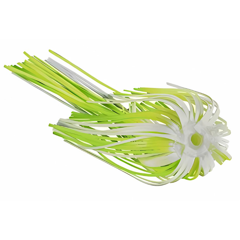 Load image into Gallery viewer, War Eagle Replacement Spinnerbait Skirts - Hot White Chartreuse
