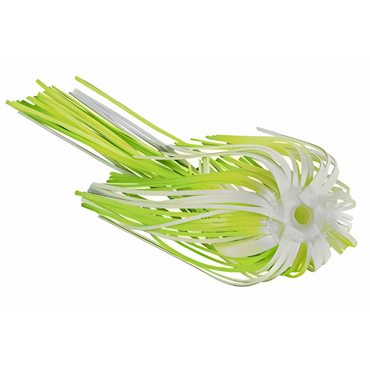 War Eagle Replacement Spinnerbait Skirts - Hot White Chartreuse