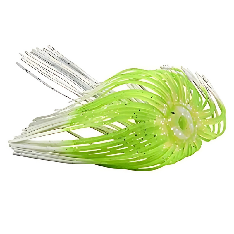 Load image into Gallery viewer, War Eagle Replacement Spinnerbait Skirts - White Chartreuse