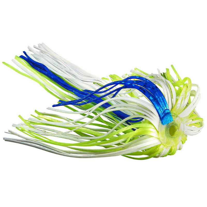 Load image into Gallery viewer, War Eagle Replacement Spinnerbait Skirts - White Chartreuse Blue