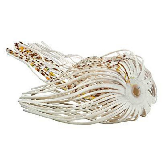 War Eagle Replacement Spinnerbait Skirts - White Gold