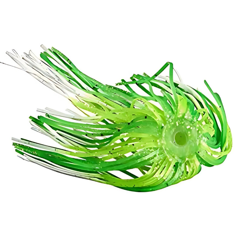 Load image into Gallery viewer, War Eagle Replacement Spinnerbait Skirts - White Lime Chartreuse