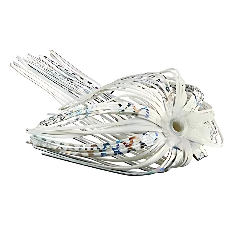 Load image into Gallery viewer, War Eagle Replacement Spinnerbait Skirts - White Silver