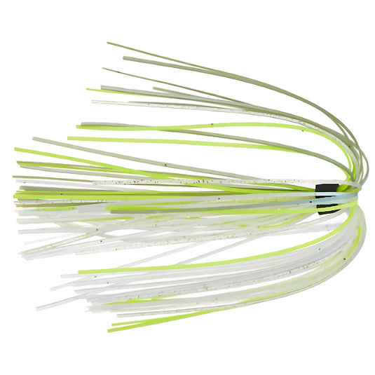6th Sense Silicone Replacement Skirts in custom color blends for jig and spinnerbait customization.