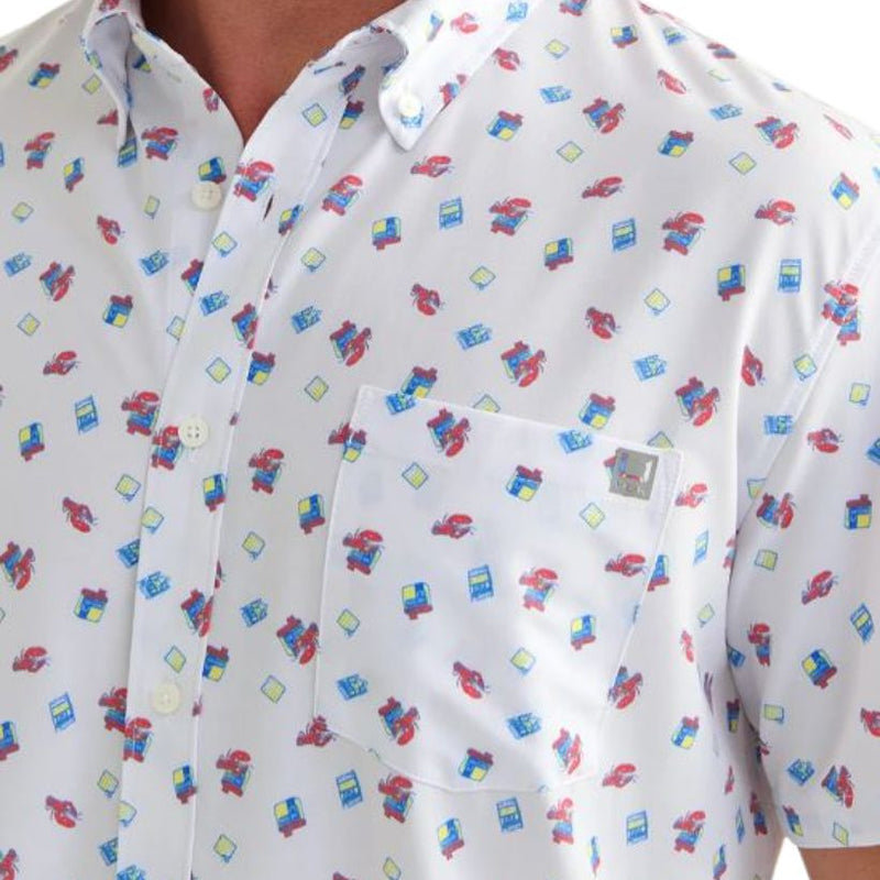 Load image into Gallery viewer, Huk Kona Button Down Shirt – Lightweight Quick-Dry Fishing Shirt with Stretch Fabric and Built-In Sunglass Wipe