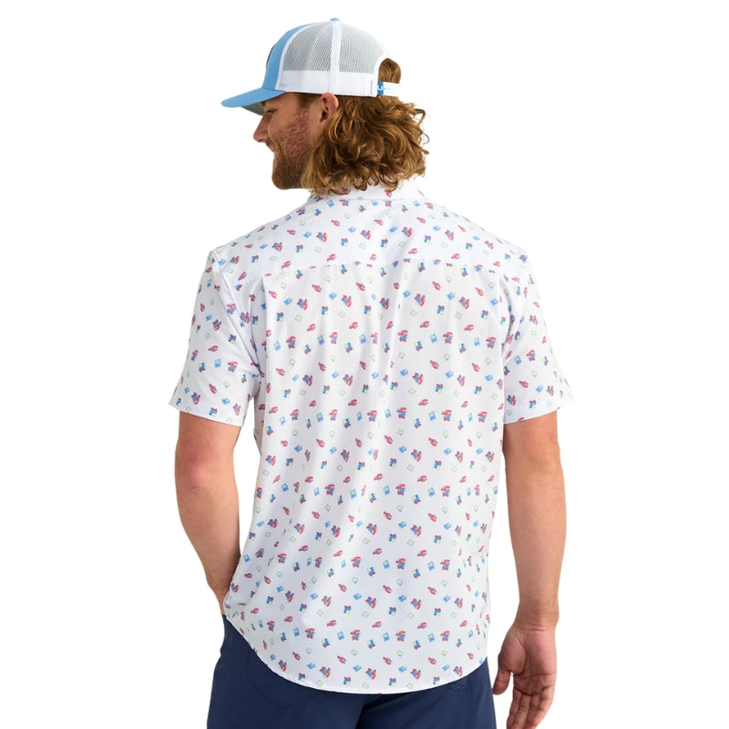 Load image into Gallery viewer, Huk Kona Button Down Shirt – Lightweight Quick-Dry Fishing Shirt with Stretch Fabric and Built-In Sunglass Wipe