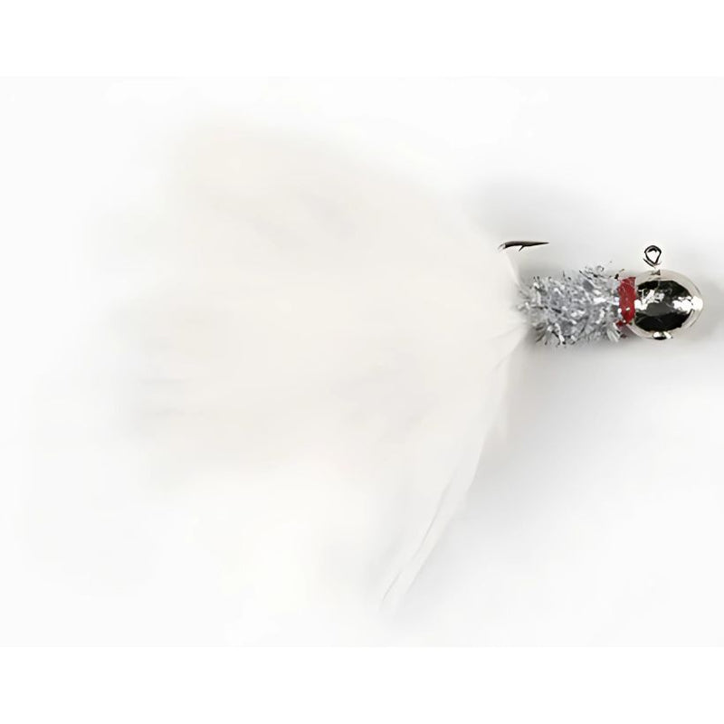 Load image into Gallery viewer, White River Zig Jigs - Chrome White Silver Tinsel