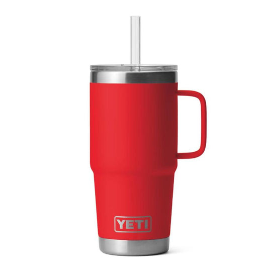 Yeti Rambler Straw Mugs - Rescue Red