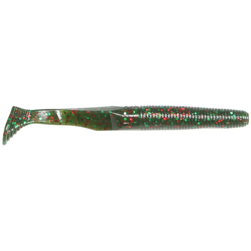 Load image into Gallery viewer, Yamamoto Swim Senko Swimbaits - Watermelon and Red and Green Flake