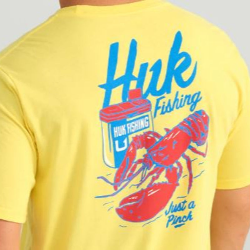 Load image into Gallery viewer, Huk Lowcountry T-Shirts - Yellowfin - Close Up of Back