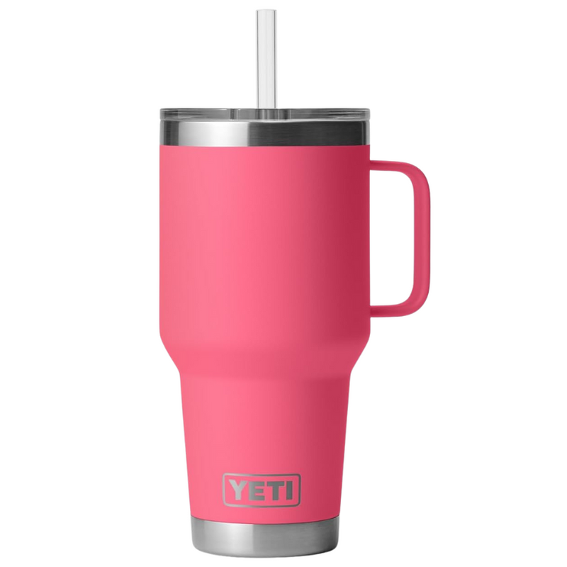 Load image into Gallery viewer, Yeti Rambler Straw Mugs - Tropical Pink
