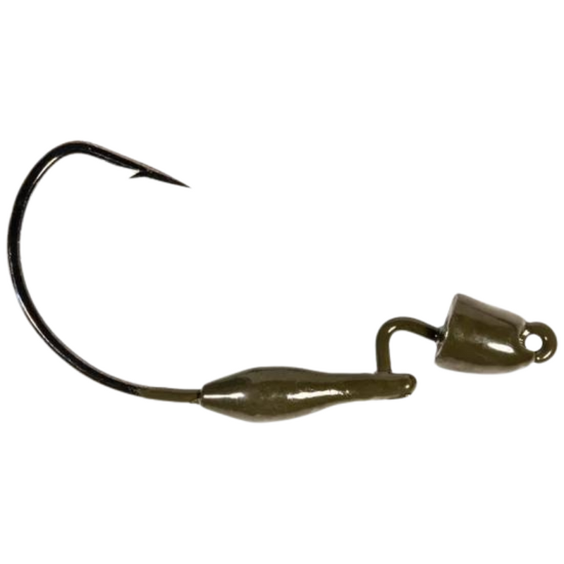Load image into Gallery viewer, Z-Man Pro Bulletz Weedless Jig Heads - Green Pumpkin