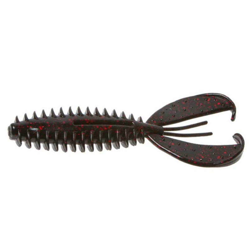Load image into Gallery viewer, Zoom Z Craw - Black Red Glitter