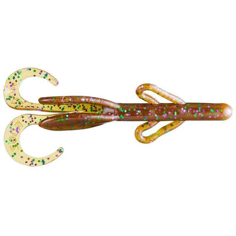 Load image into Gallery viewer, Zoom Brush Hog Creature Baits - Green Pumpkin Purple Green