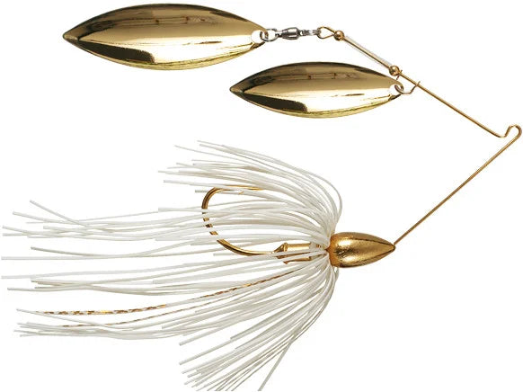 Load image into Gallery viewer, War Eagle Gold Double Willow Spinnerbaits