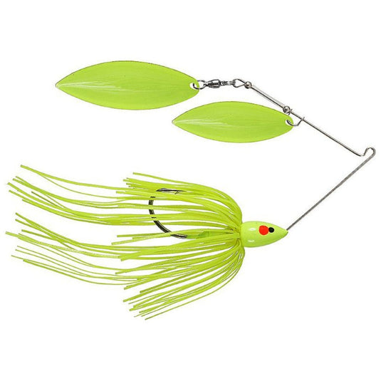 War Eagle Painted Double Willow Blades Spinnerbaits - Chartreuse