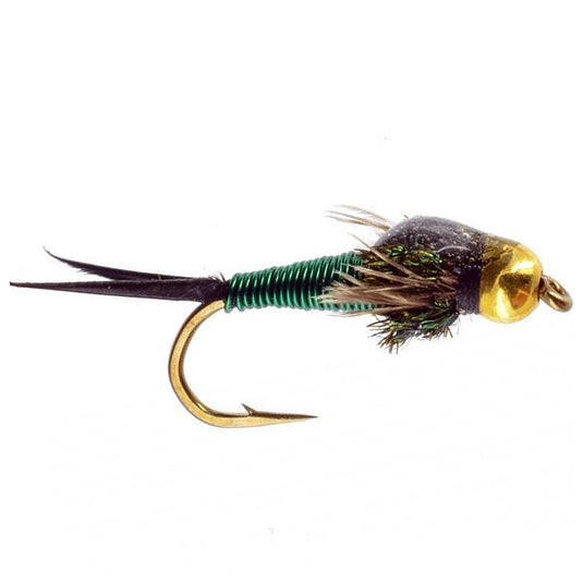 Umpqua Barr's Copper John Flies - Gold Green