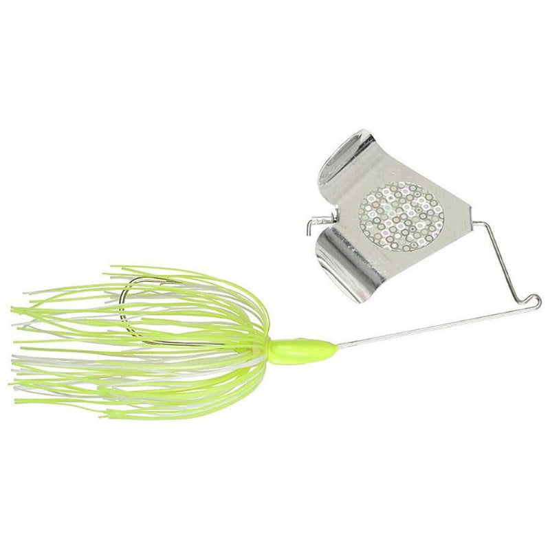 Load image into Gallery viewer, War Eagle Buzz Baits - Hot White Chartreuse with Silver Blade
