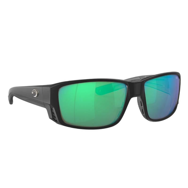 Load image into Gallery viewer, Costa Tuna Alley Pro Sunglasses - Black Frames and Green Mirror Lenses