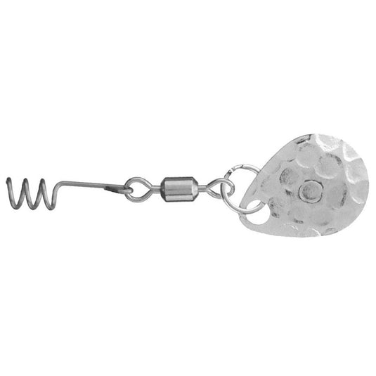 T & J Tackle Keith Poche Power Spinners - Nickle Hammered Colorado Blade