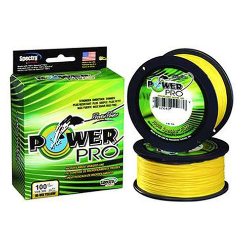 Power Pro Braided Line Yellow 100yds
