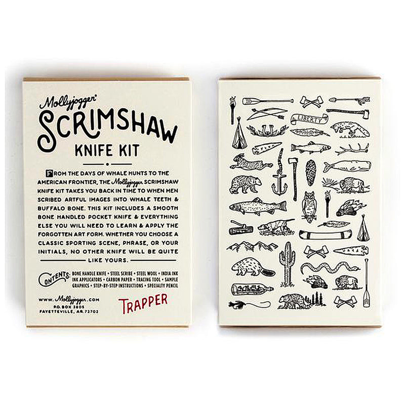 Load image into Gallery viewer, Mollyjogger Scrimshaw Trapper Knife Kit - Southern Reel Outfitters