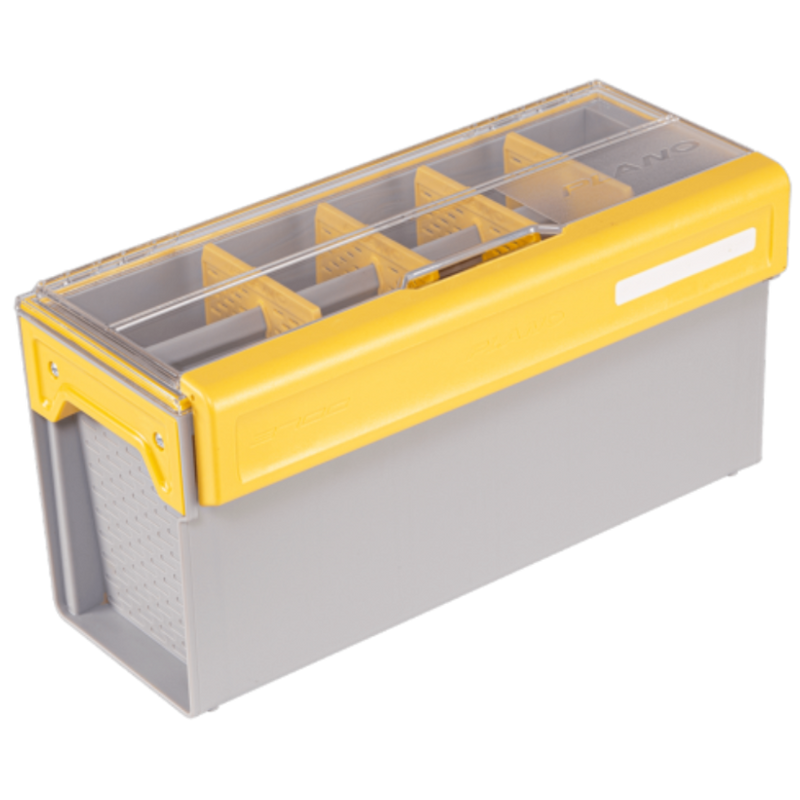 Load image into Gallery viewer, Plano Edge 3700 Spinnerbait Storage Box - 700 - Gray and Yellow