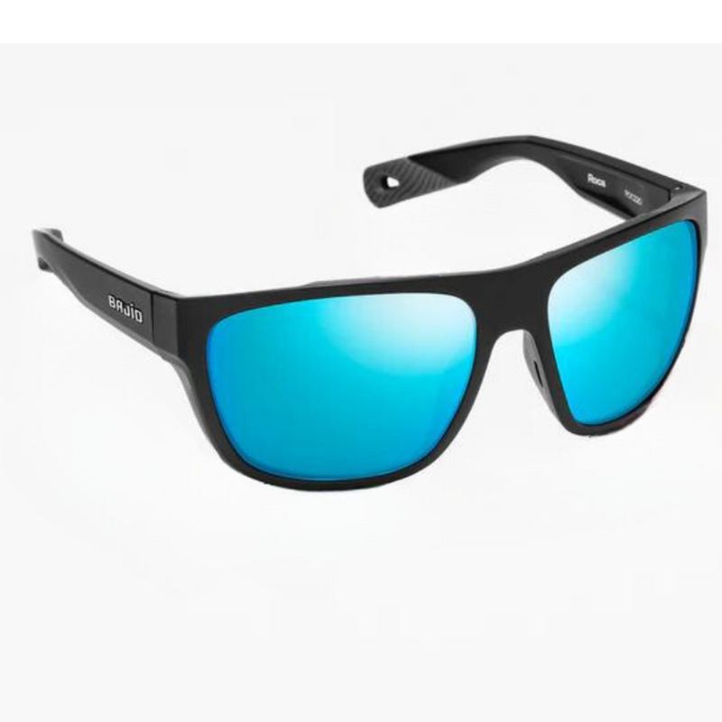 Load image into Gallery viewer, Bajio Las Roca Sunglasses - Black Frames with Blue Lens
