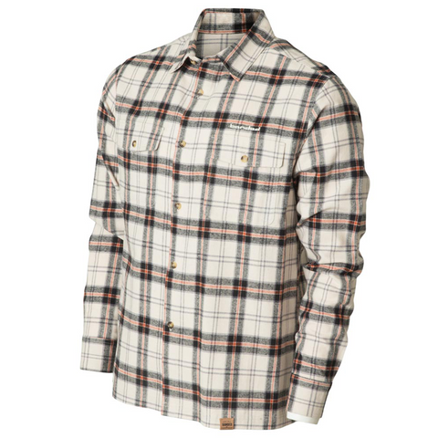 Banded Everglades Flannel Shirt Oatmeal Plaid