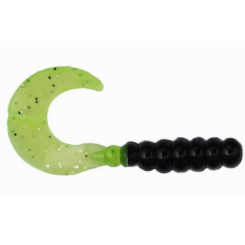 Load image into Gallery viewer, Big Bite Bait Fat Grubs - Chartreuse Shad